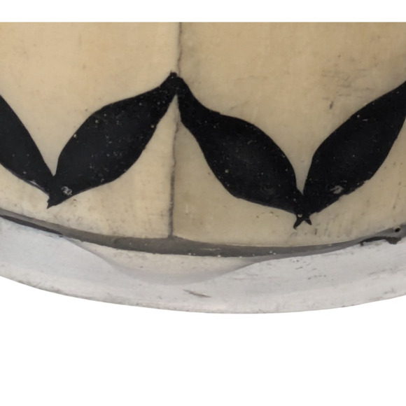 Williams Sonoma Chevron Bone Salt and Pepper Shakers Black Beige - Picture 10 of 11